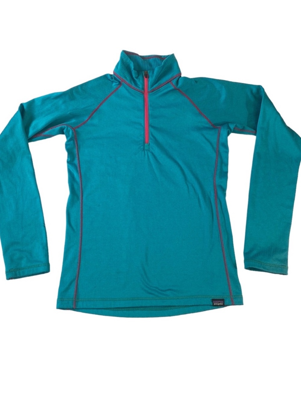 Patagonia heavyweight capilene baselayer Aqua Teal Quarter-Zip Performance Top M